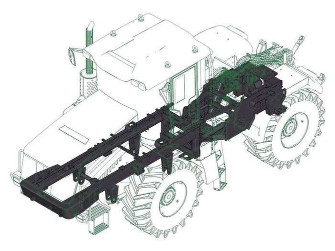 Рама трактора К-424